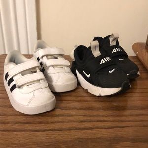 Size 7 toddler boys used Nike/Adidas sneakers